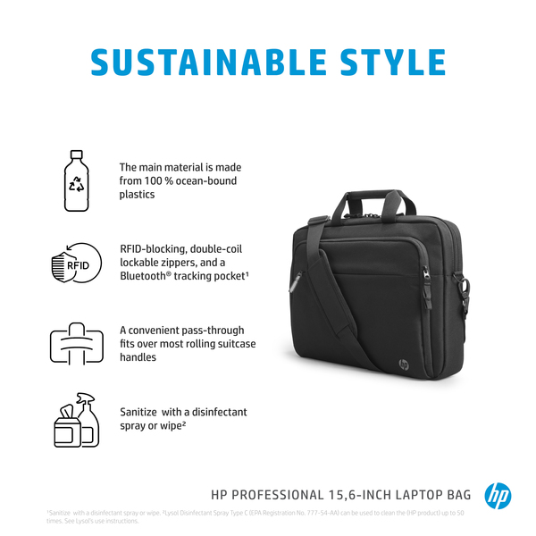 HP Professional - notebook bag, black, 15.6"