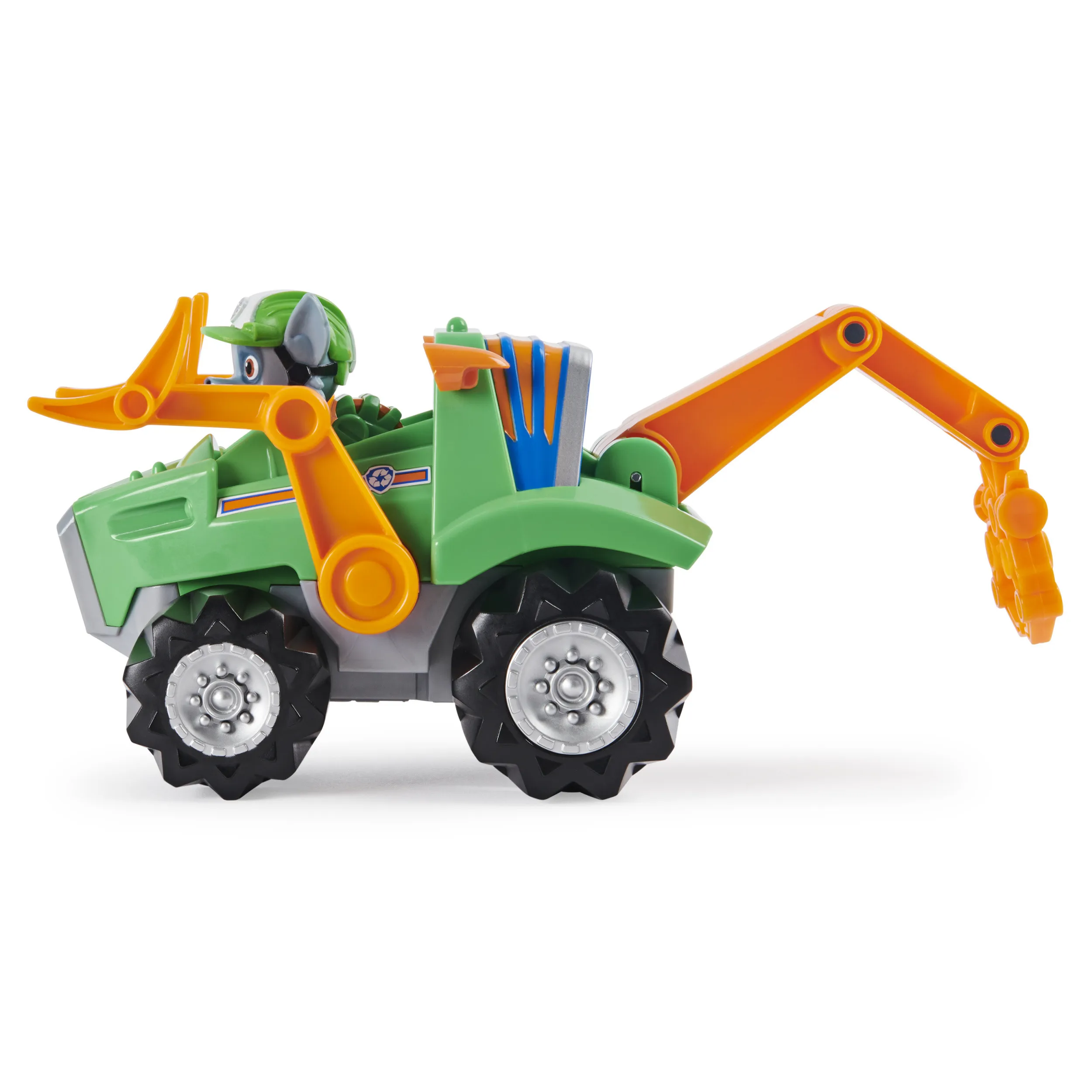 Spin Master Paw Patrol Dino Rescue Rocky's Base Vehicle, Toy Vehicle (Green/Orange, Includes Surprise Dino Figure)