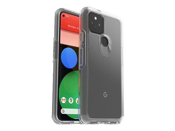 OtterBox Symmetry Series - Takakansi matkapuhelimelle - polykarbonaatti, synteettinen kumi - kirkas malleihin Google Pixel 5 - (ei palautusoikeutta)