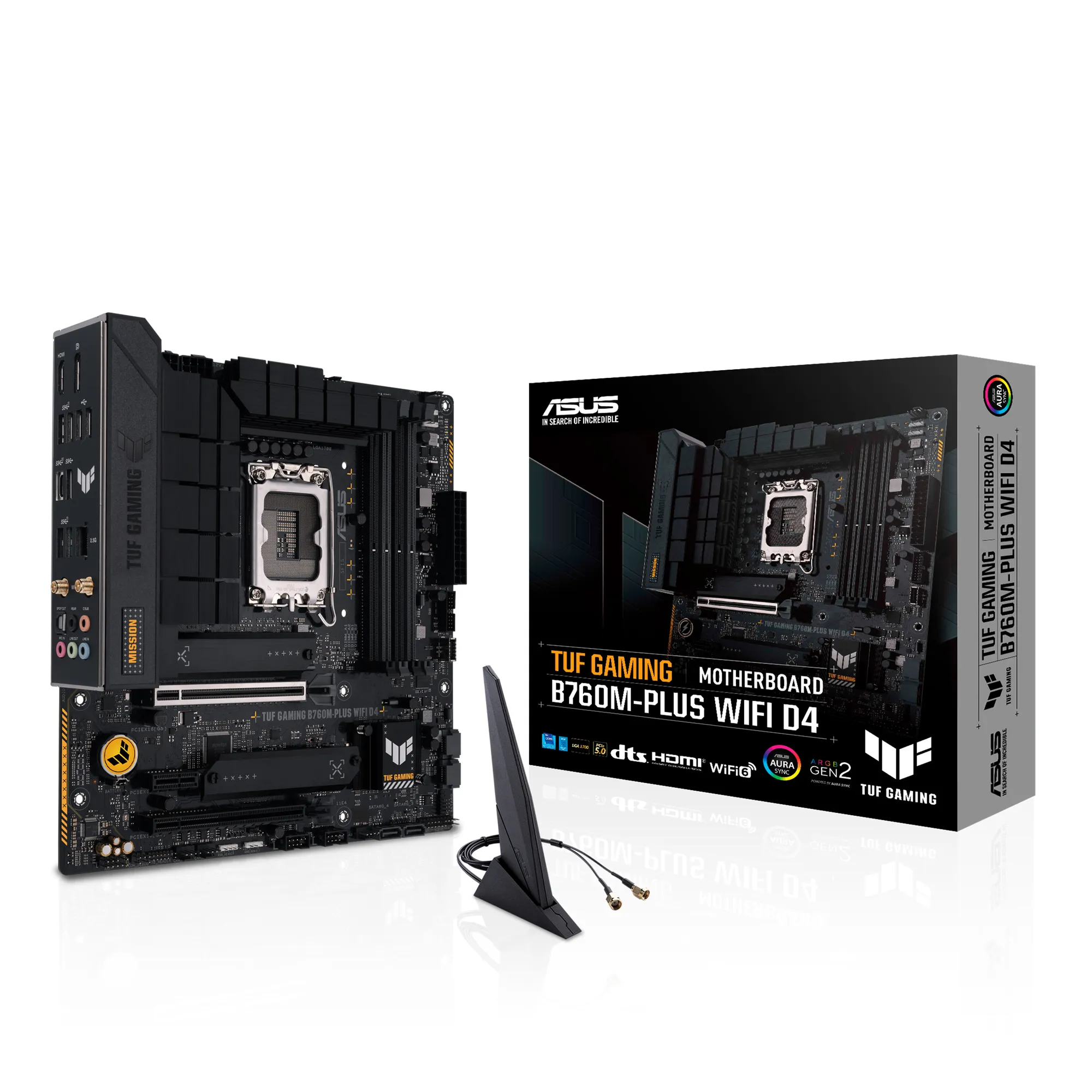 Asus TUF GAMING B760M-PLUS WIFI D4 mATX - moderkort