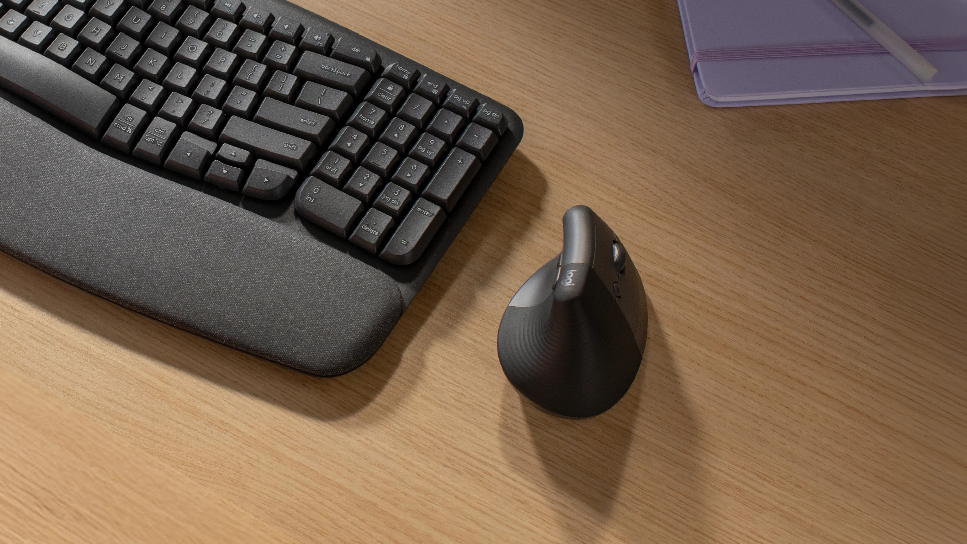 Logitech Lift Vertical Ergonomic Mouse - mus, grafit