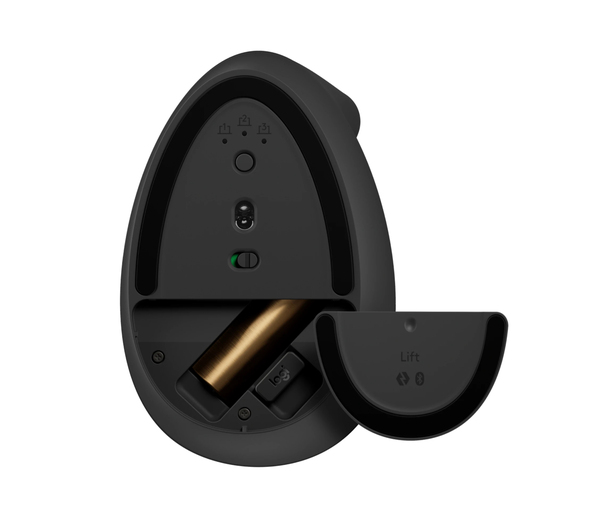 (Fyndhörnan) Logitech Lift Vertical Ergonomic Mouse - mus, grafit