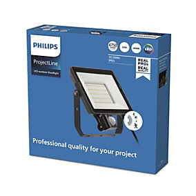 Philips ProjectLine LED Floodlight 50W 4750lm 4000K with Motion Sensor