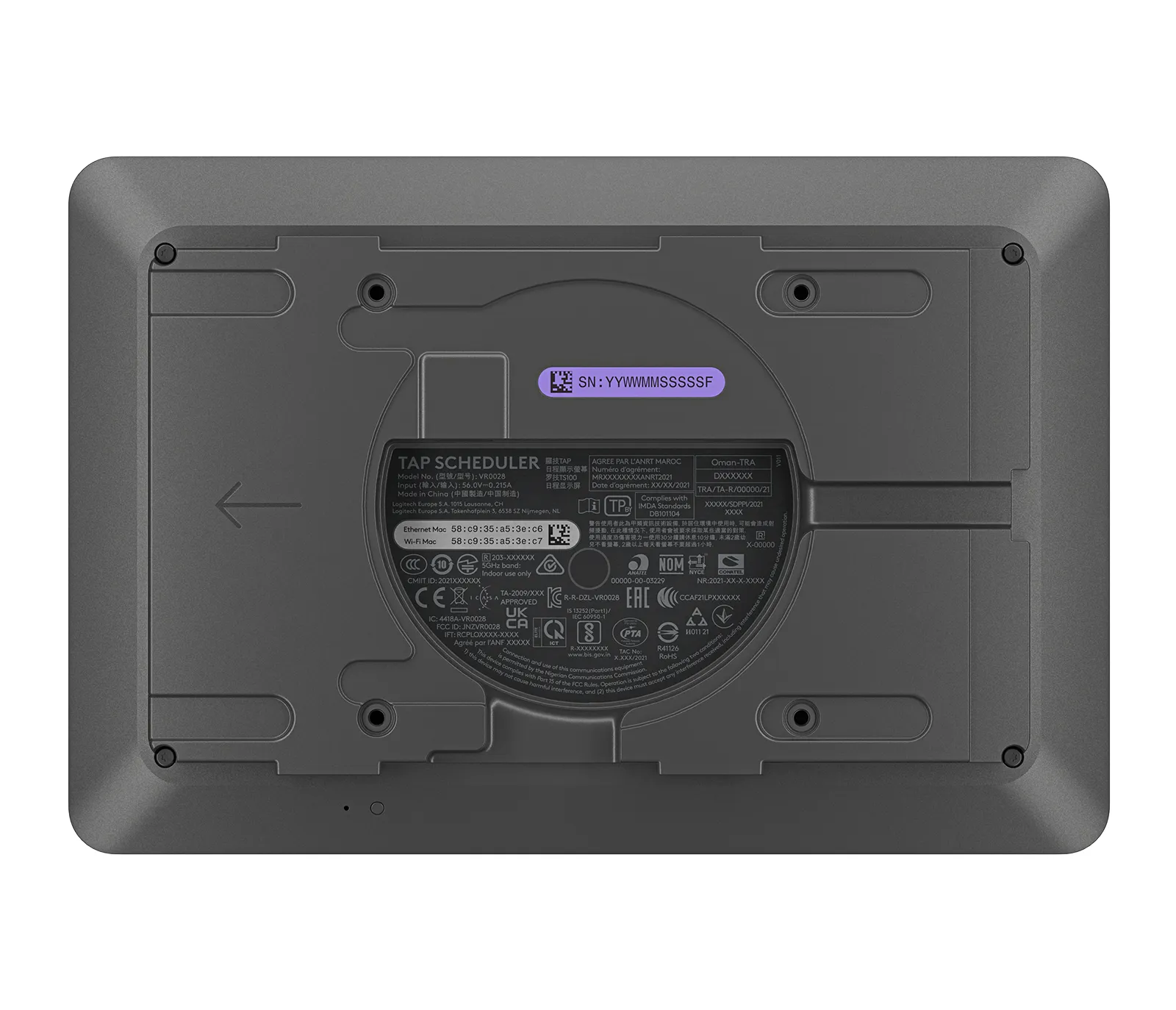 Logitech TAP SCHEDULER - GRAPHITE - WW