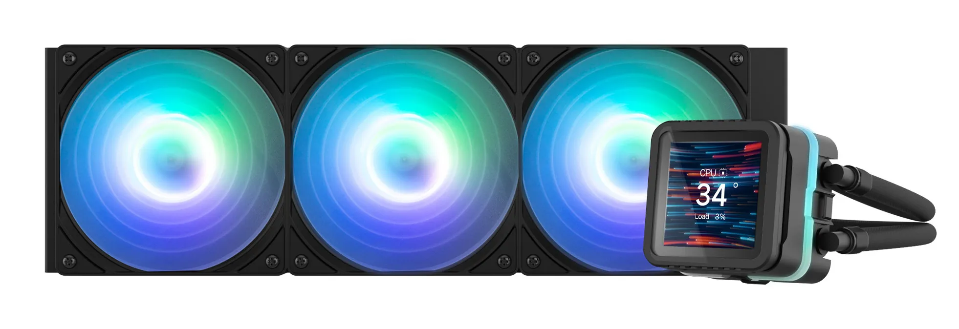 Zalman ALPHA2 DS A36 360mm RGB Liquid Cooler, Black