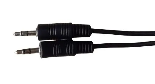 MicroConnect AUDLL2 3.5 mm gold-plated audio cable, 2 m, Black