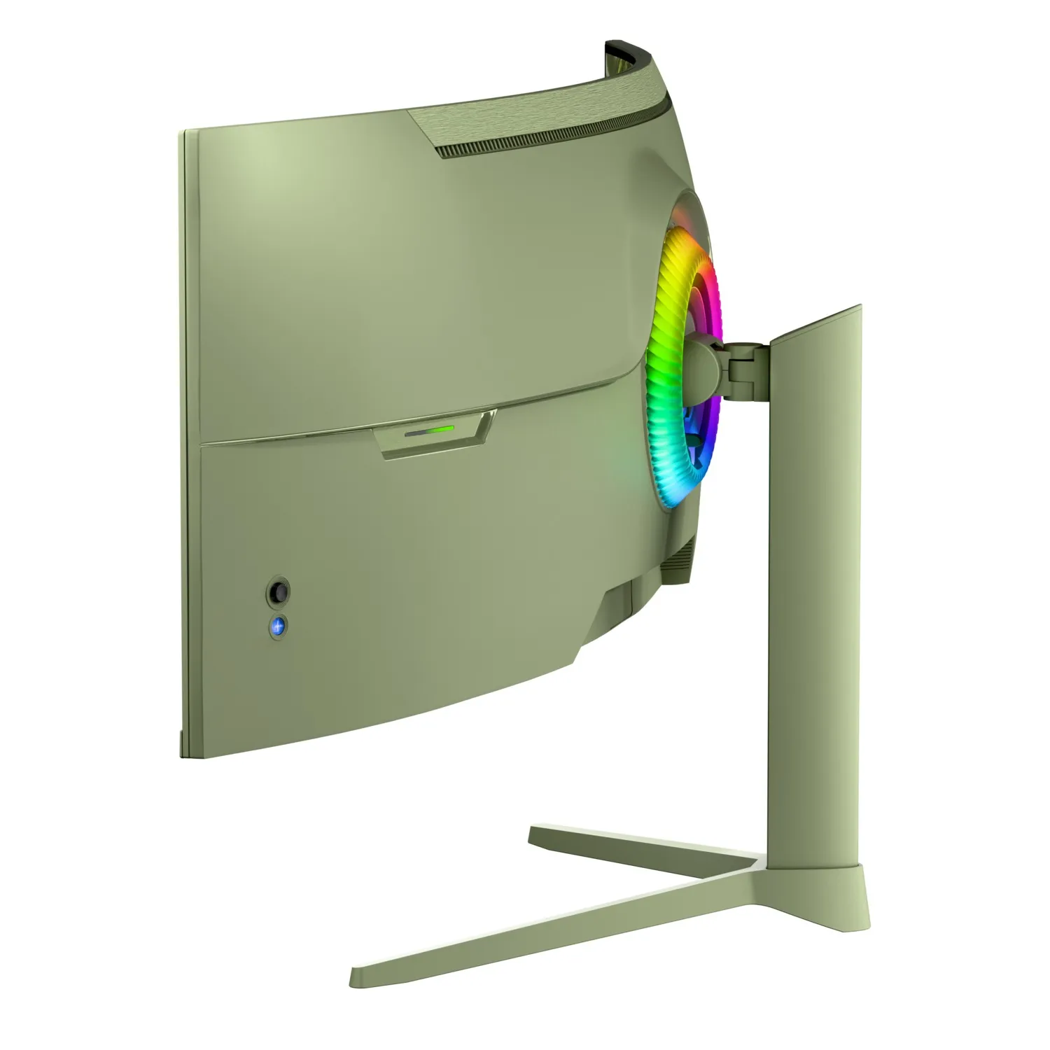 Arozzi 49&quot; Nova. UWQHD, 165Hz, 1ms, VA - curved spelsk&auml;rm, Skogsgr&ouml;n