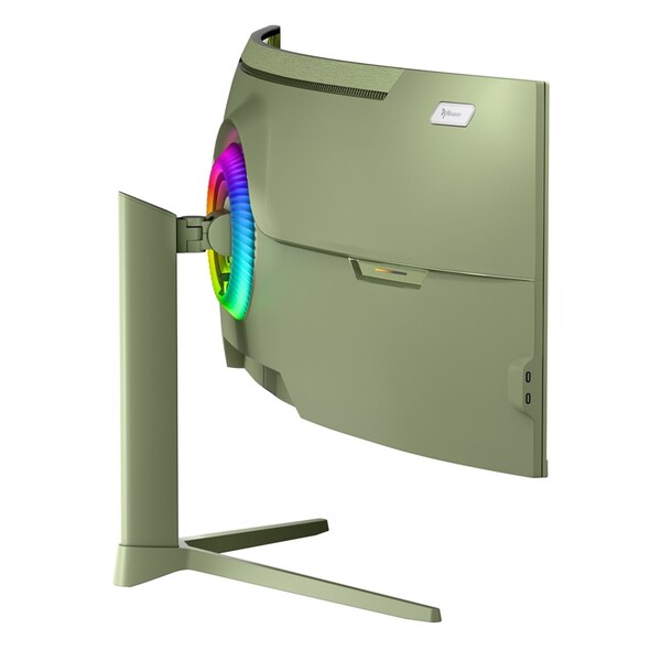 Arozzi 49" Nova. UWQHD, 165Hz, 1ms, VA - curved gaming monitor, Forest Green