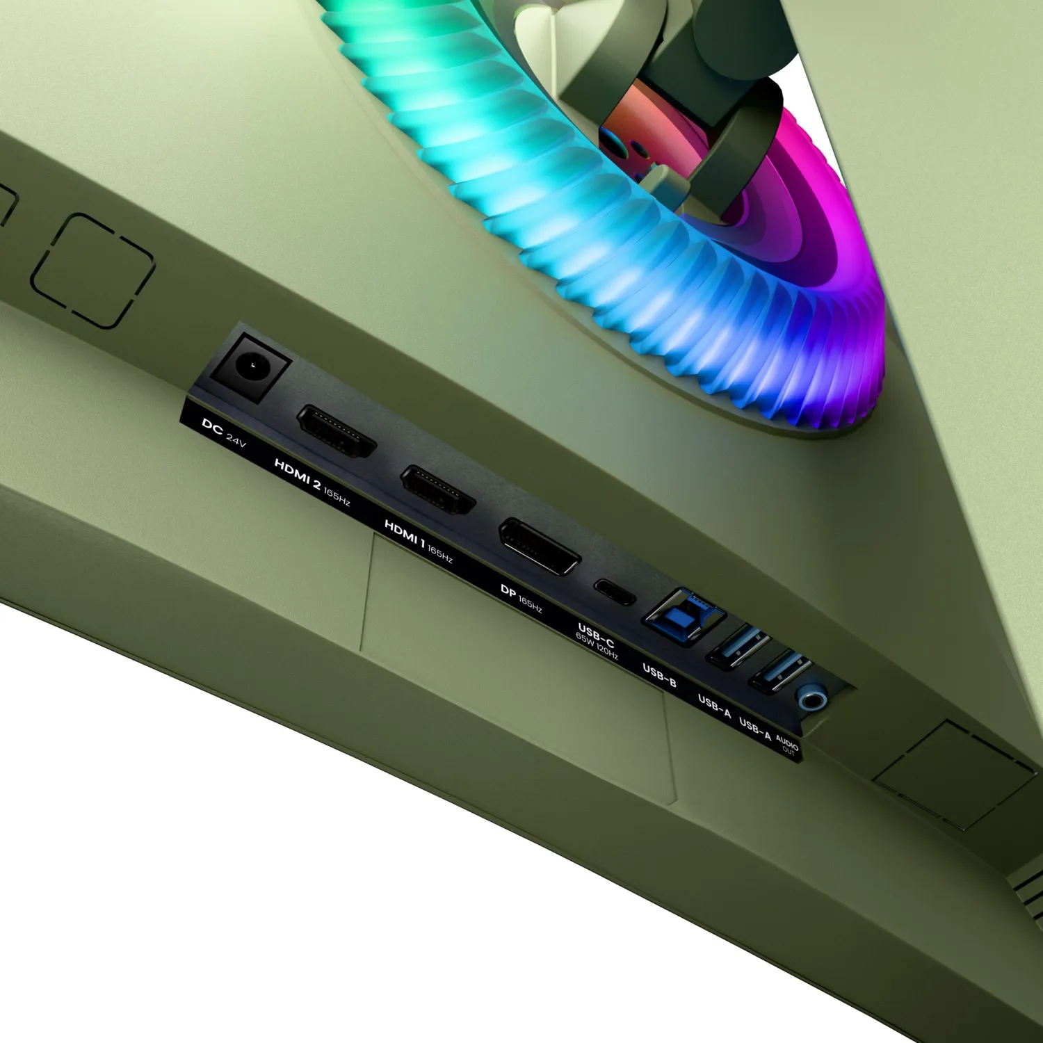 Arozzi 49&quot; Nova. UWQHD, 165Hz, 1ms, VA - curved spelsk&auml;rm, Skogsgr&ouml;n