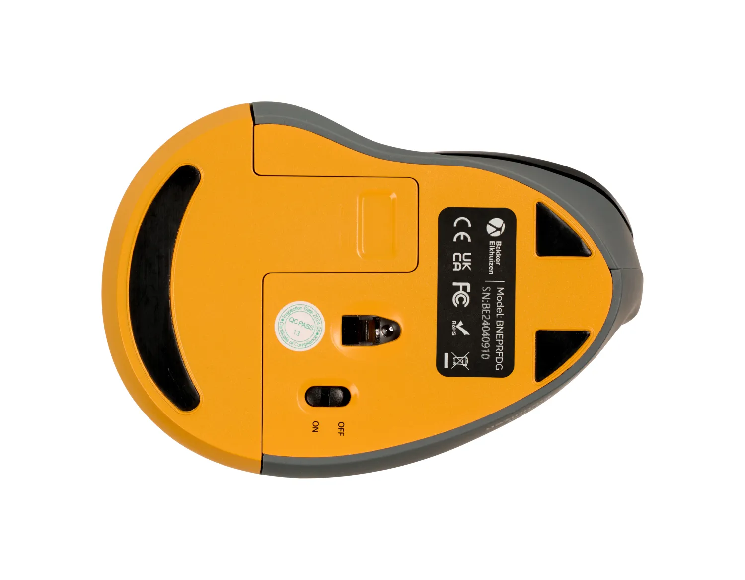 PRF Wireless Ergonomic Mouse, Black