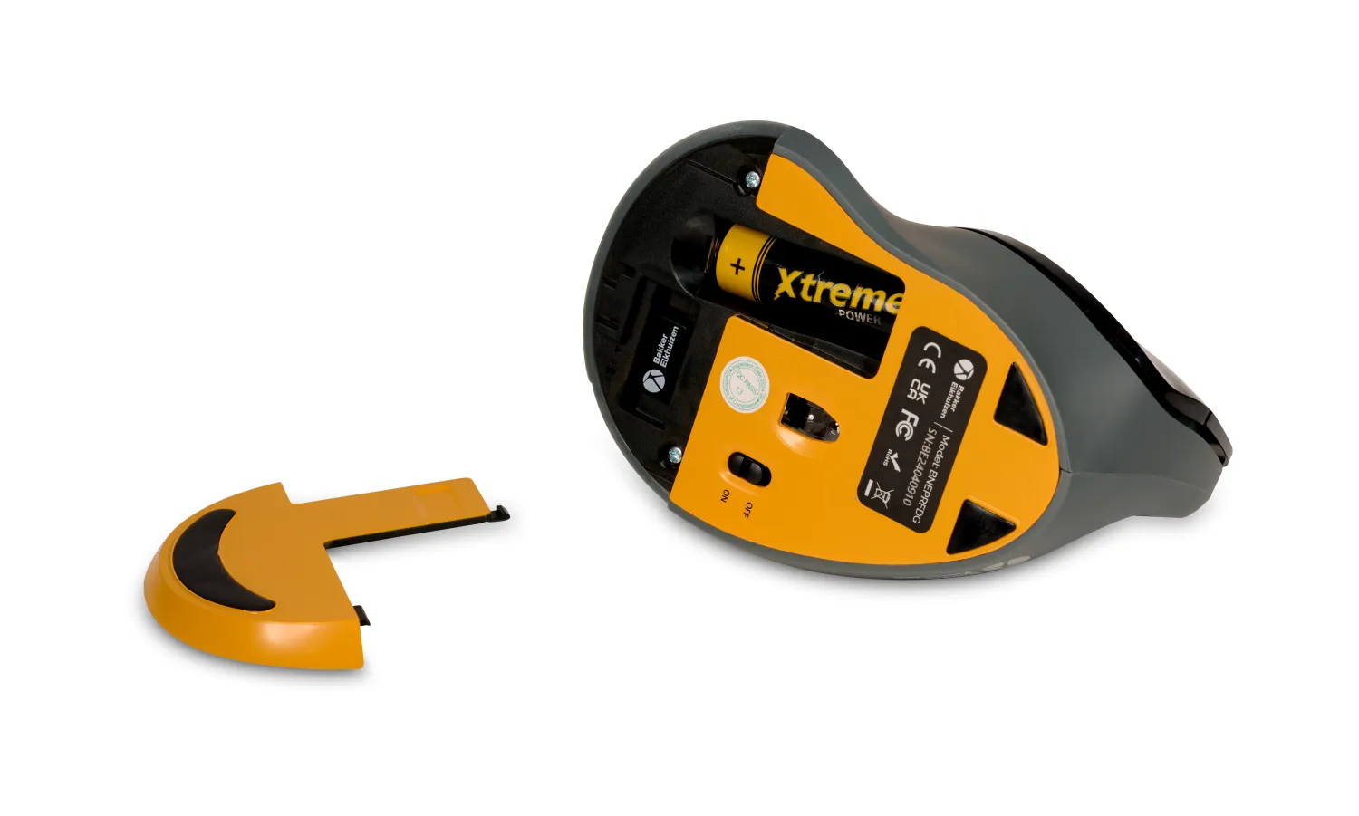 PRF Wireless Ergonomic Mouse, Black