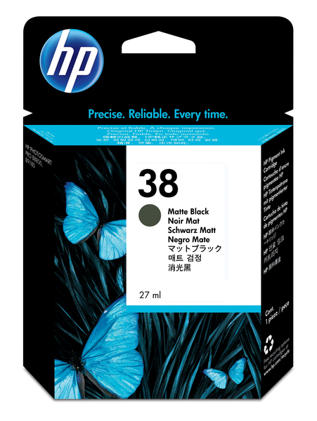 No38 black mat pigment ink