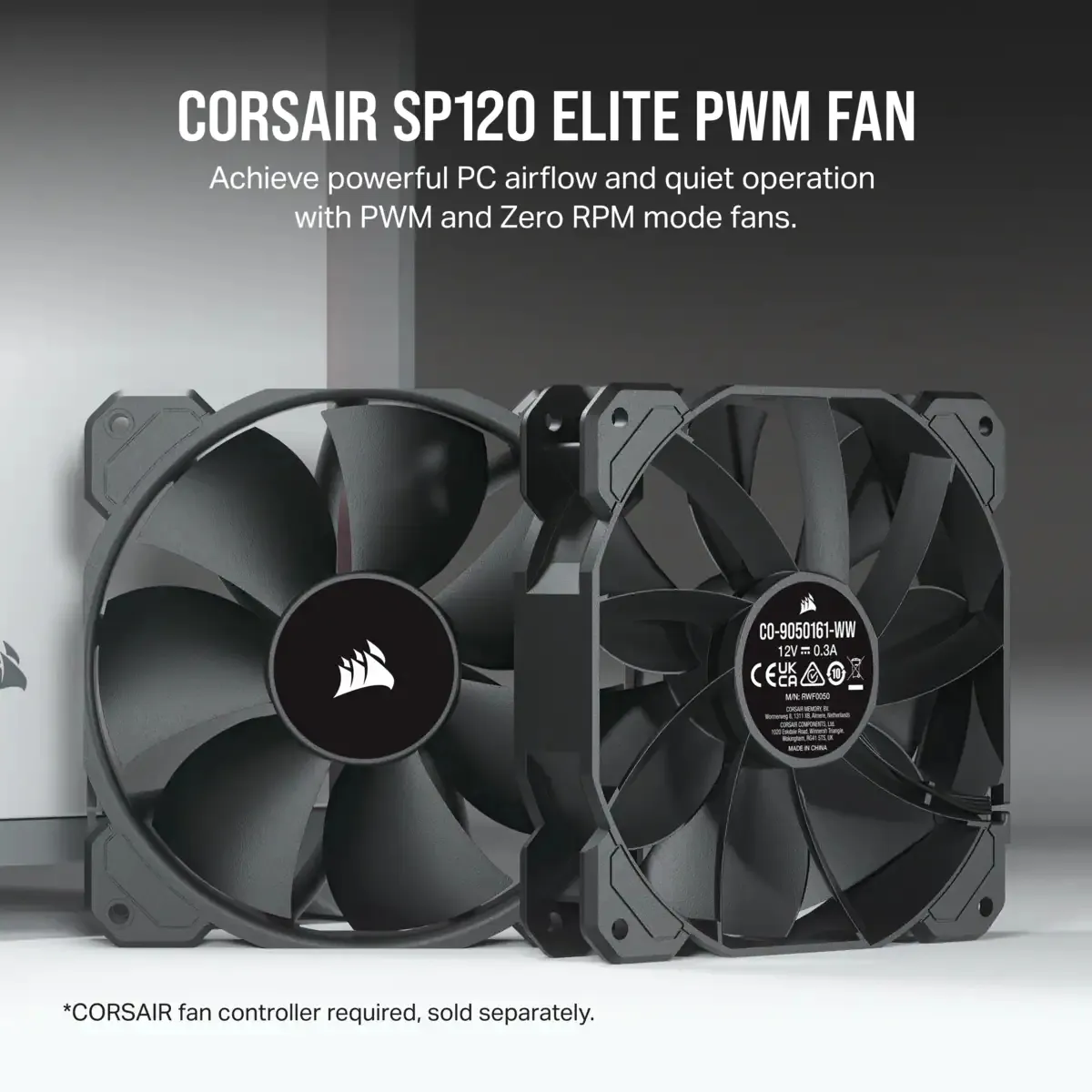 Corsair SP120 ELITE, 120mm - case fan, black