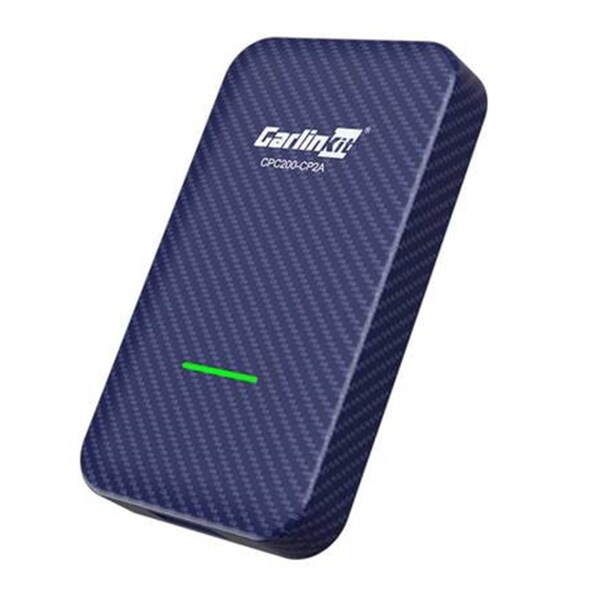 CARLINKIT CPC200-CP2A Wireless Apple CarPlay and Android Auto Adapter, Blue