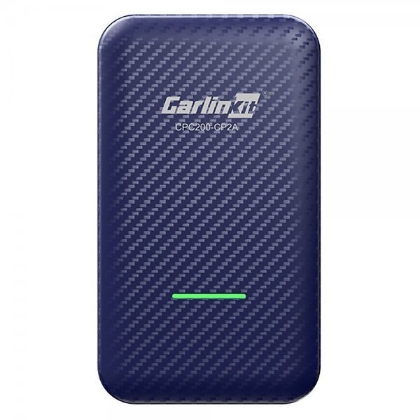 CARLINKIT CPC200-CP2A Wireless Apple CarPlay and Android Auto Adapter, Blue