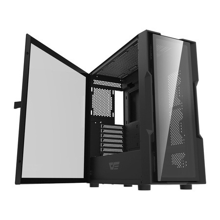 DARKFLASH DK431 GLASS (NOF) E-ATX Case with window, Black