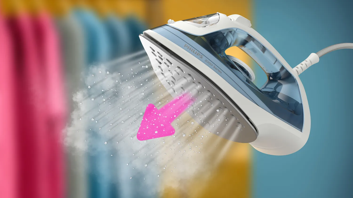 Philips 2000 Series DST2010/20-h&ouml;yrysilitysrauta, 2000 W, 0,25 l, harmaa