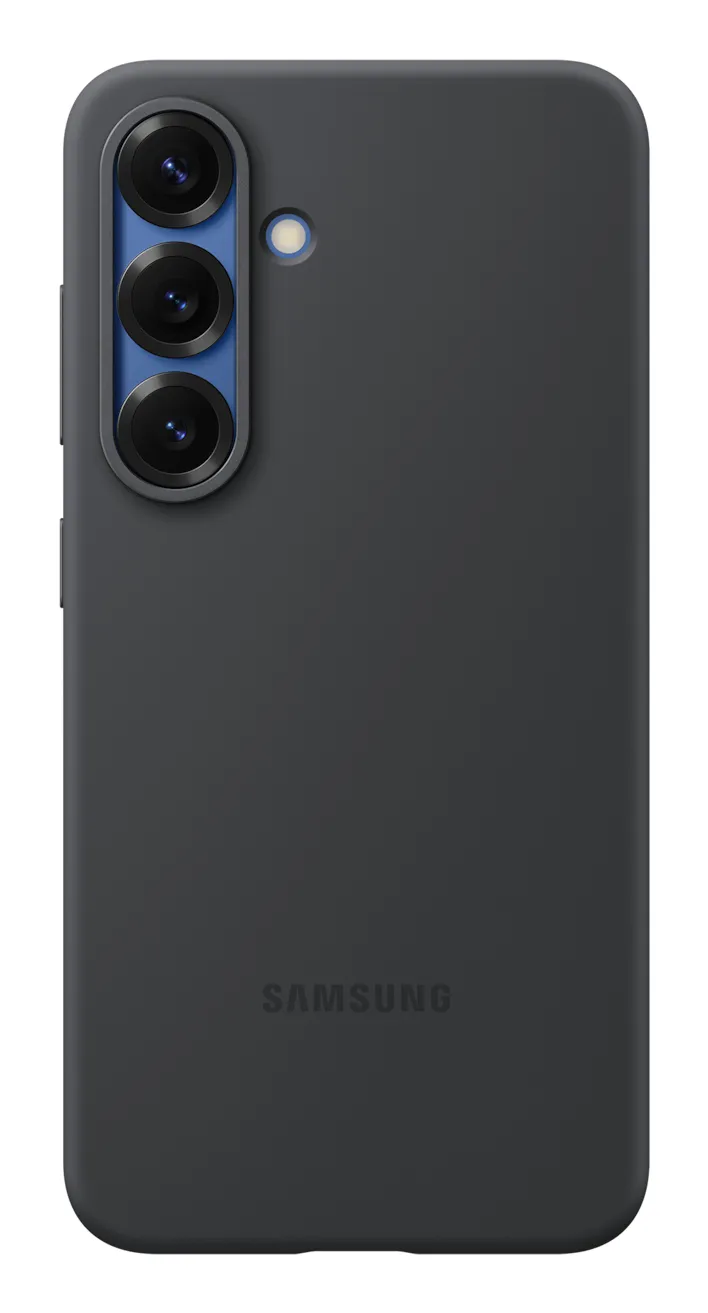 Samsung Galaxy S25 -silikonskal, Svart