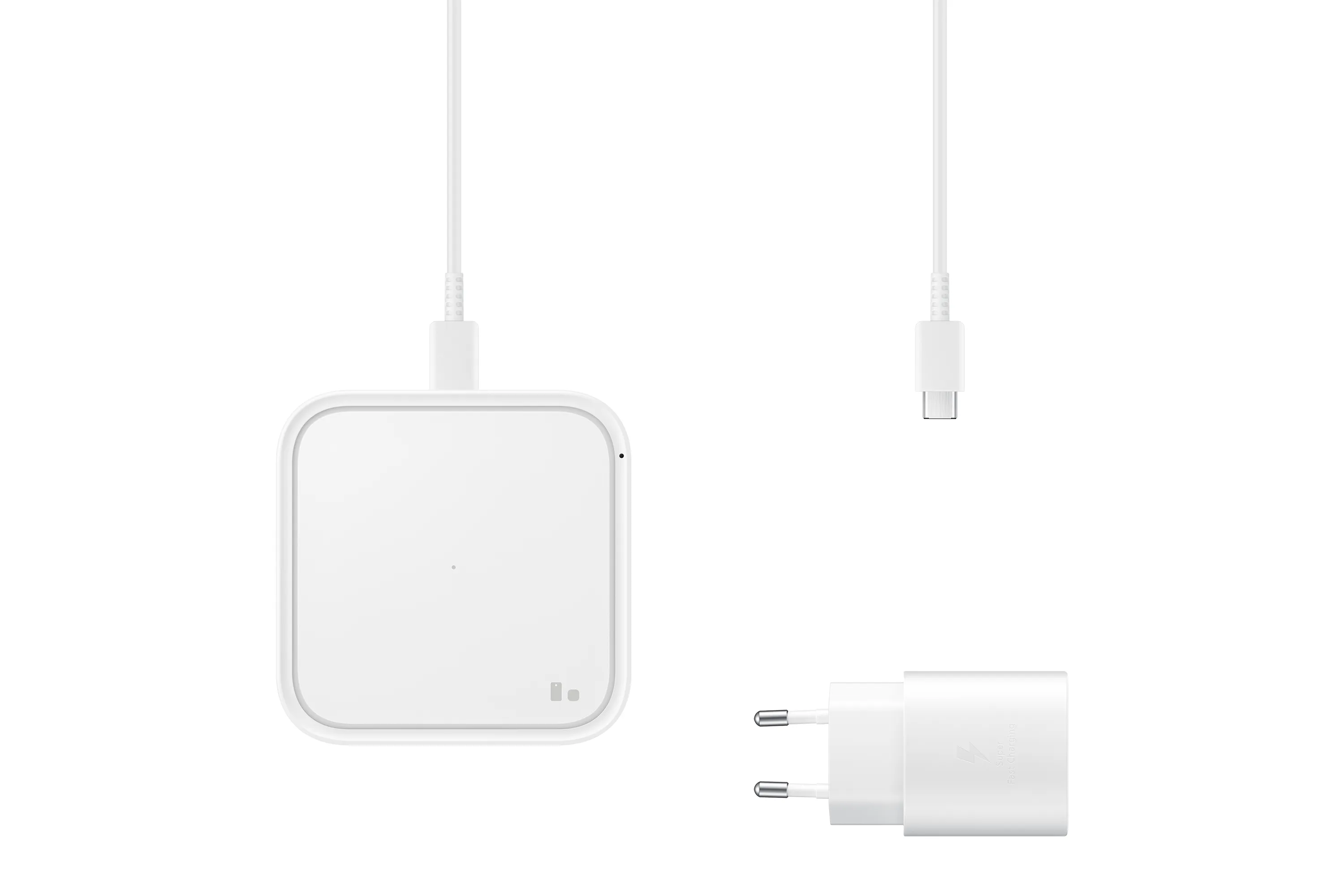 Samsung P2400 Charger Pad 15W -langaton laturi, Valkoinen (ilman adapteria)