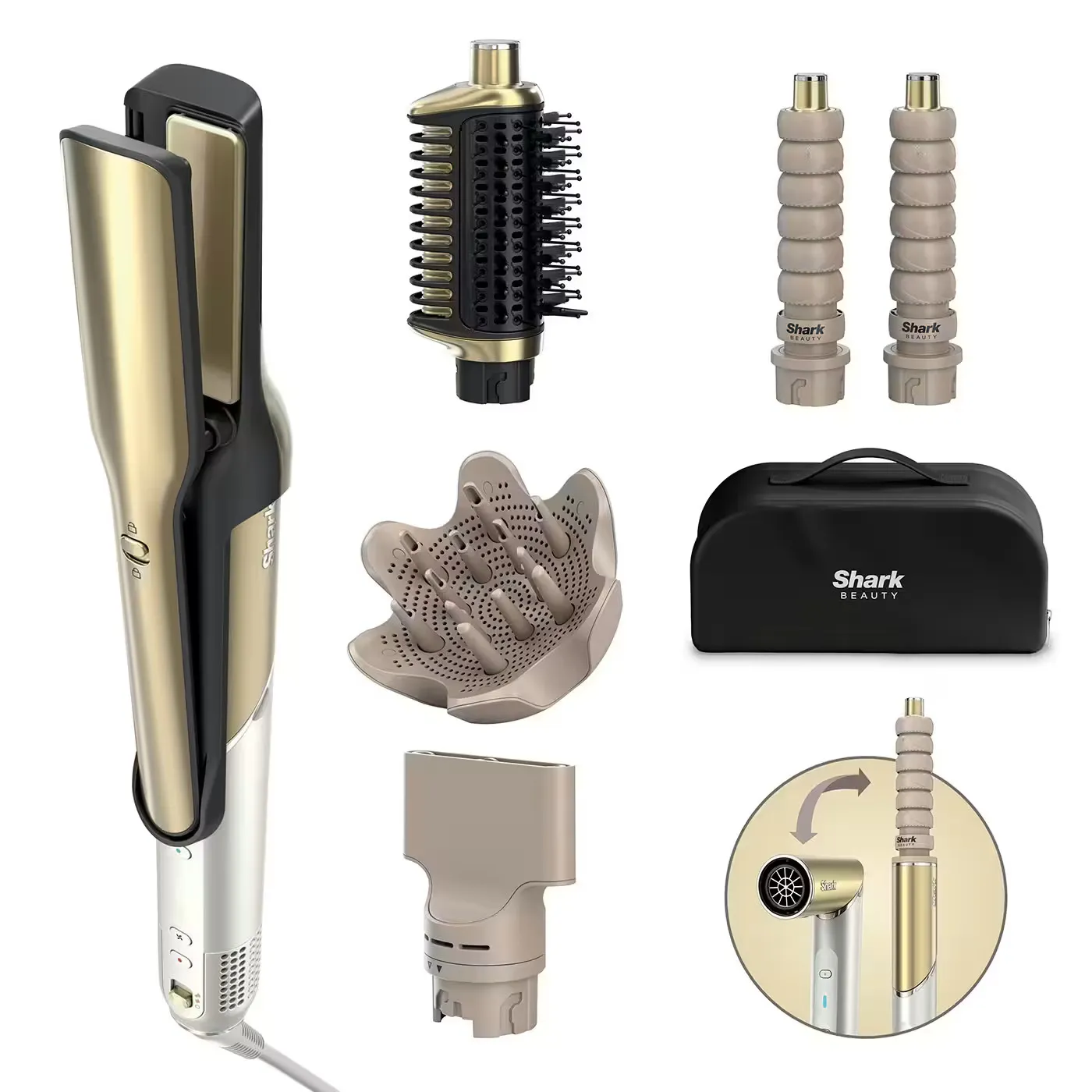 Shark Glam HD6052SEU Multi-styler, Gold