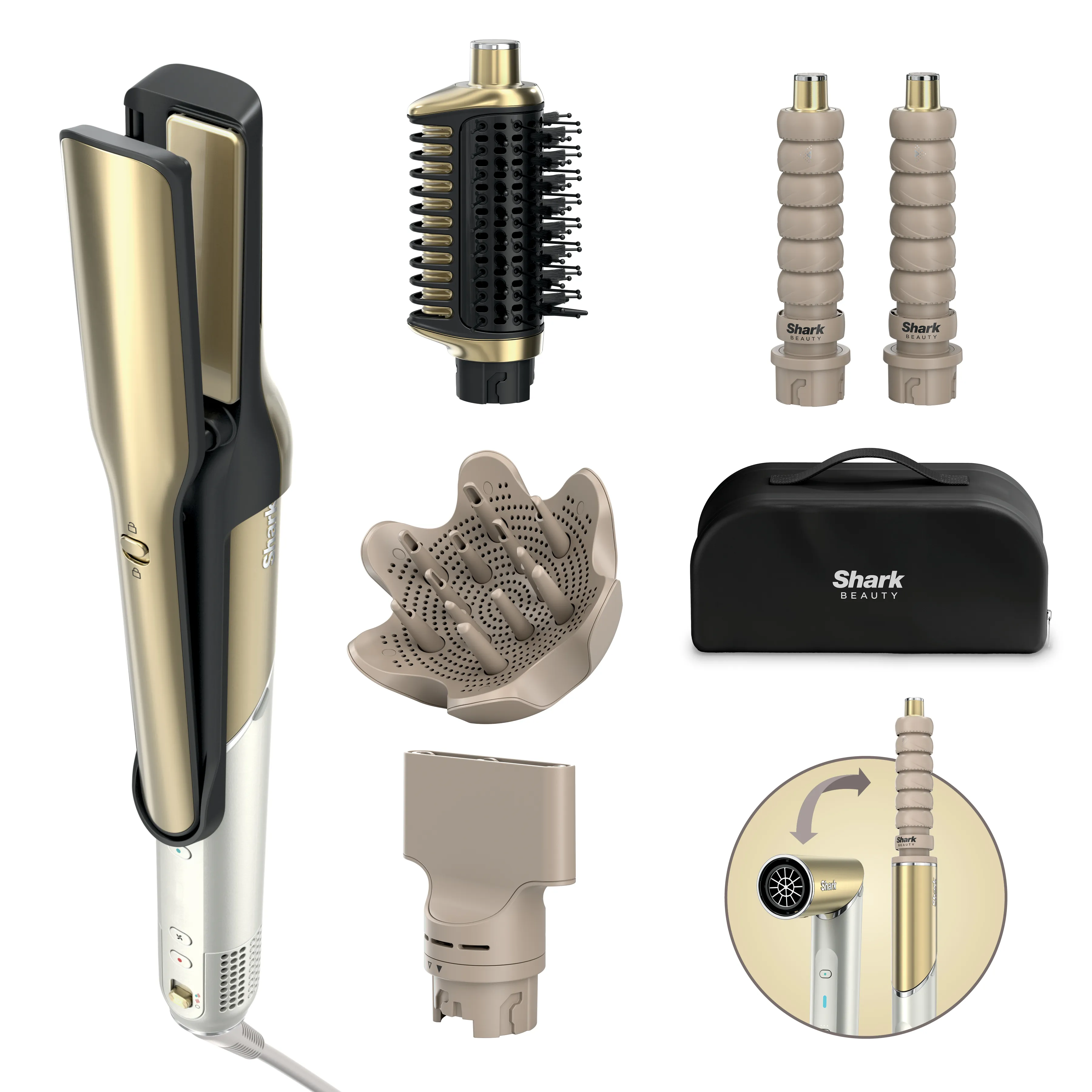 Shark Glam HD6052SEU Multi-styler, Gold