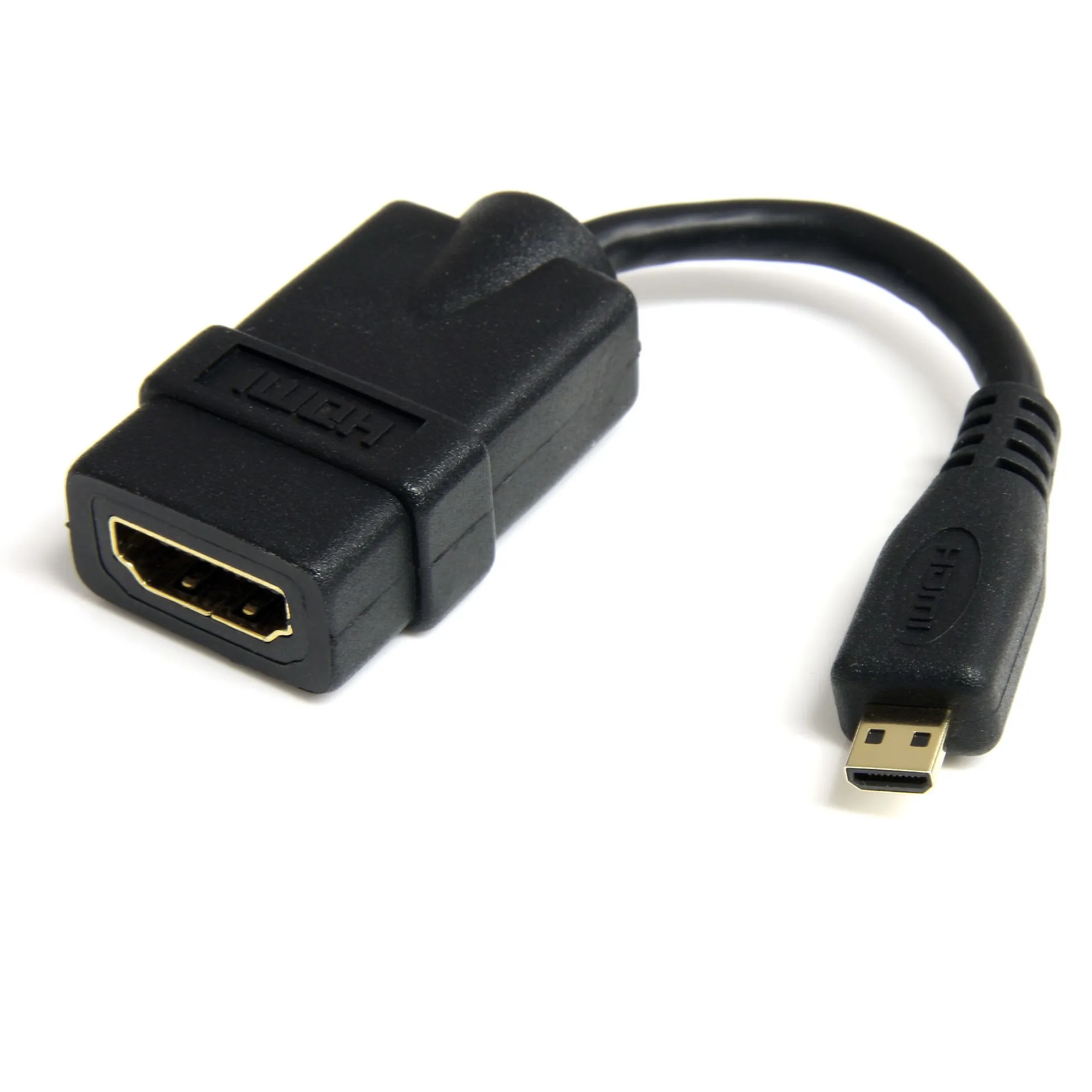 StarTech Micro HDMI to HDMI Adapter - 4K 30Hz Video - adapter, Black