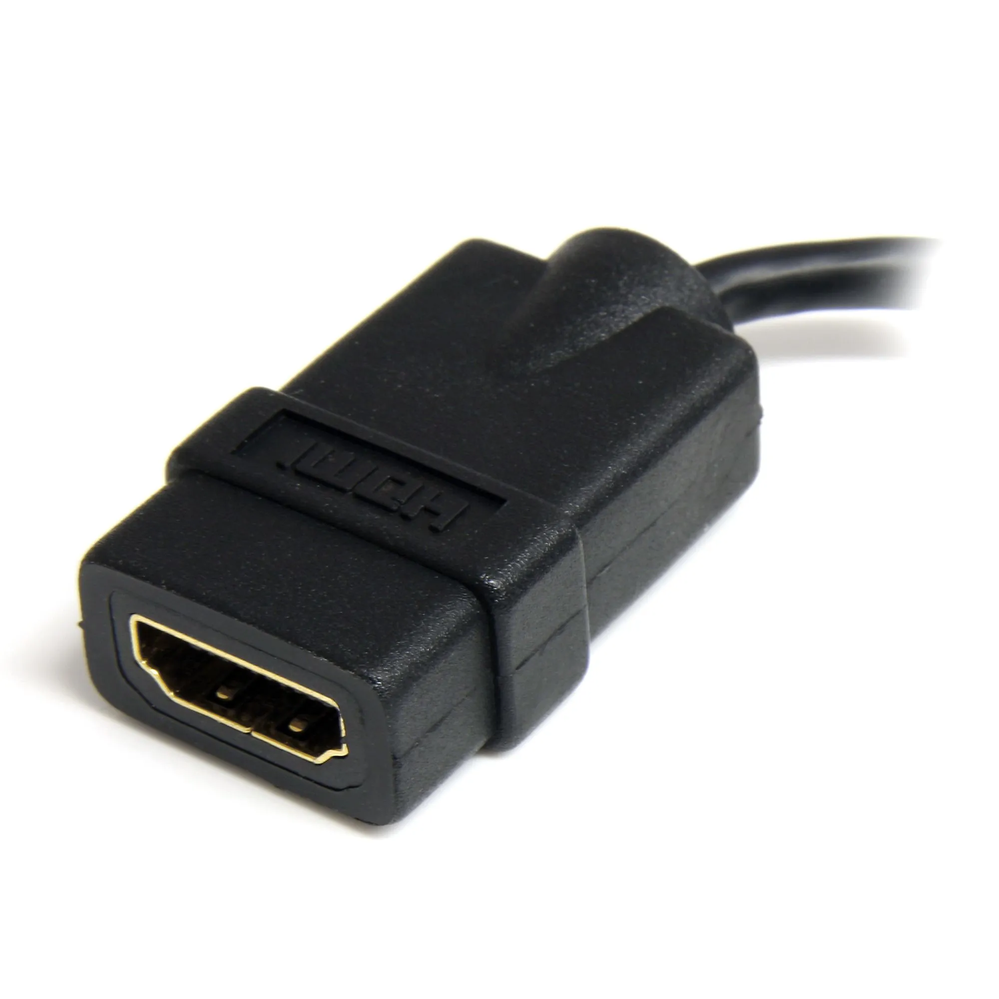 StarTech Micro HDMI to HDMI Adapter - 4K 30Hz Video - adapter, Black
