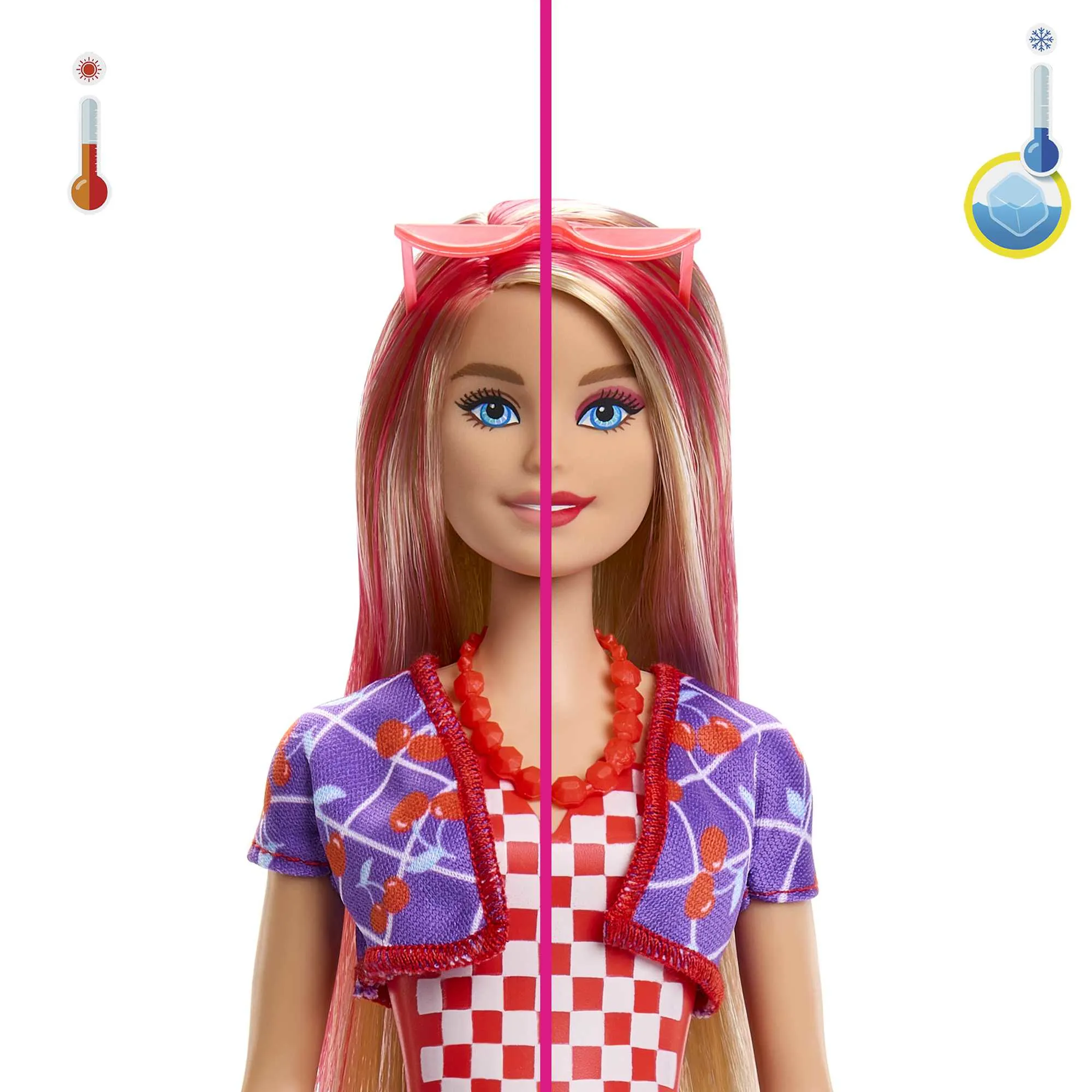 Mattel Barbie Color Reveal Barbie Sweet Fruit Series Doll (Assorted Item, One Figure, Switzerland Version)