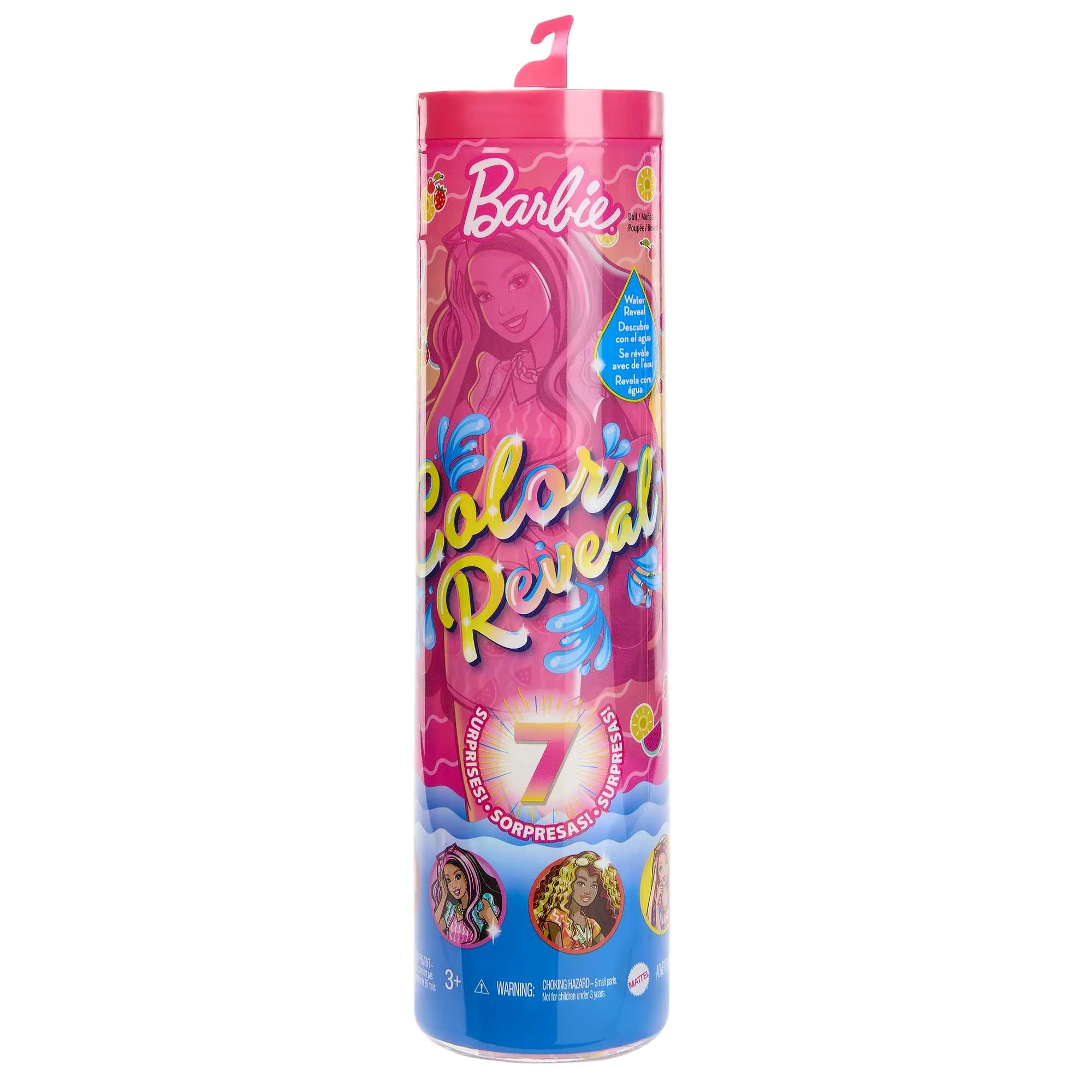 Mattel Barbie Color Reveal Barbie Sweet Fruit Series Doll (Assorted Item, One Figure, Switzerland Version)