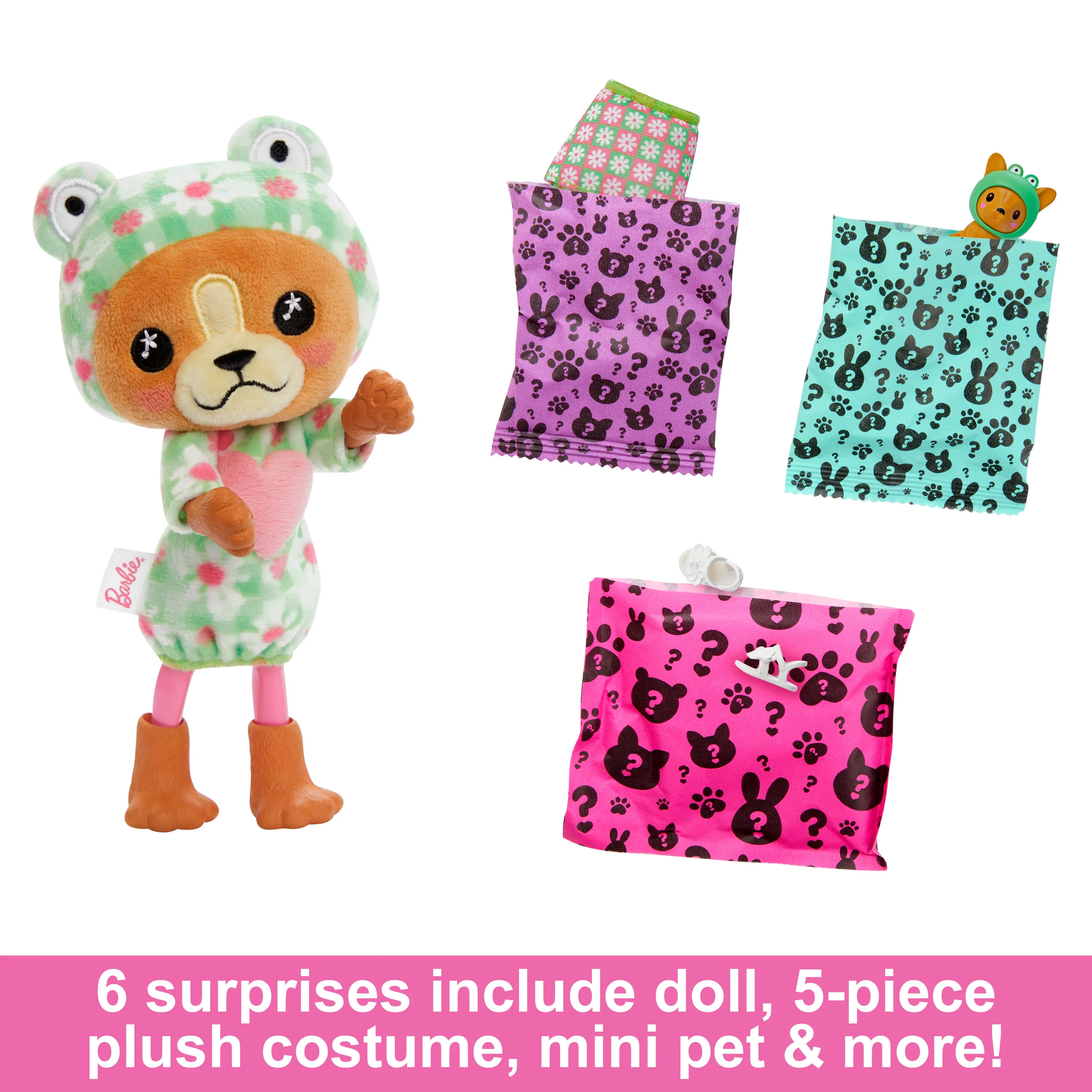 Mattel Barbie Cutie Reveal Chelsea Costume Cuties Series - Dog in Frog, doll