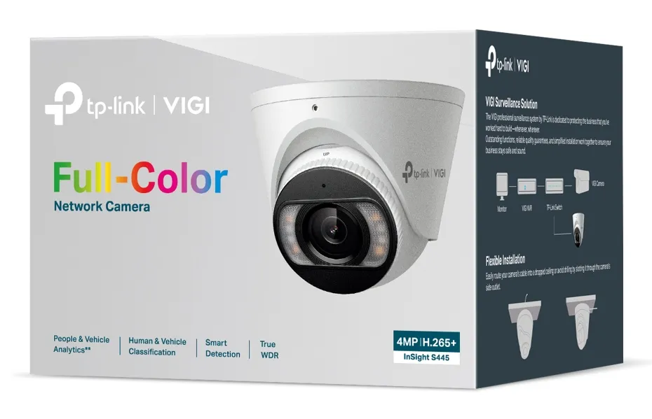 TP-Link VIGI InSight S445 4MP - Network Camera, white