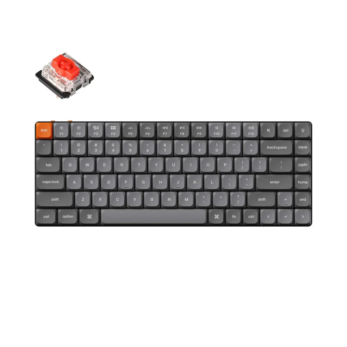Keychron K3 MAX Tri-Mode Hot Swap QMK/VIA Gateron Low Profile Red - wireless keyboard