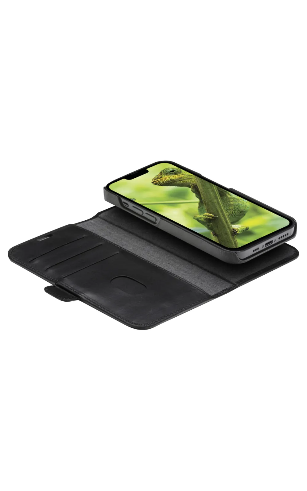 Dbramante1928 Lynge, iPhone 14 -lompakkokotelo, Musta