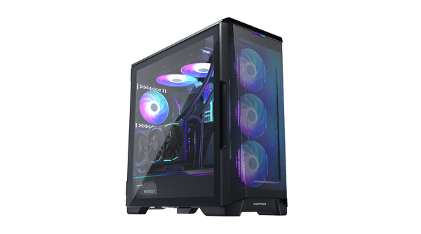 Phanteks Eclipse P500 Air ATX Case, Tempered Glass, DRGB, Satin Black