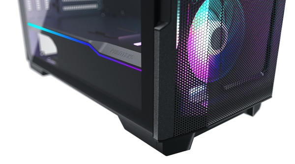 Phanteks Eclipse P500 Air ATX Case, Tempered Glass, DRGB, Satin Black