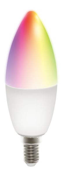 Deltaco Smart Home SH-LE14RGB -&auml;lylamppu, RGB, E14, 5W, 470lm