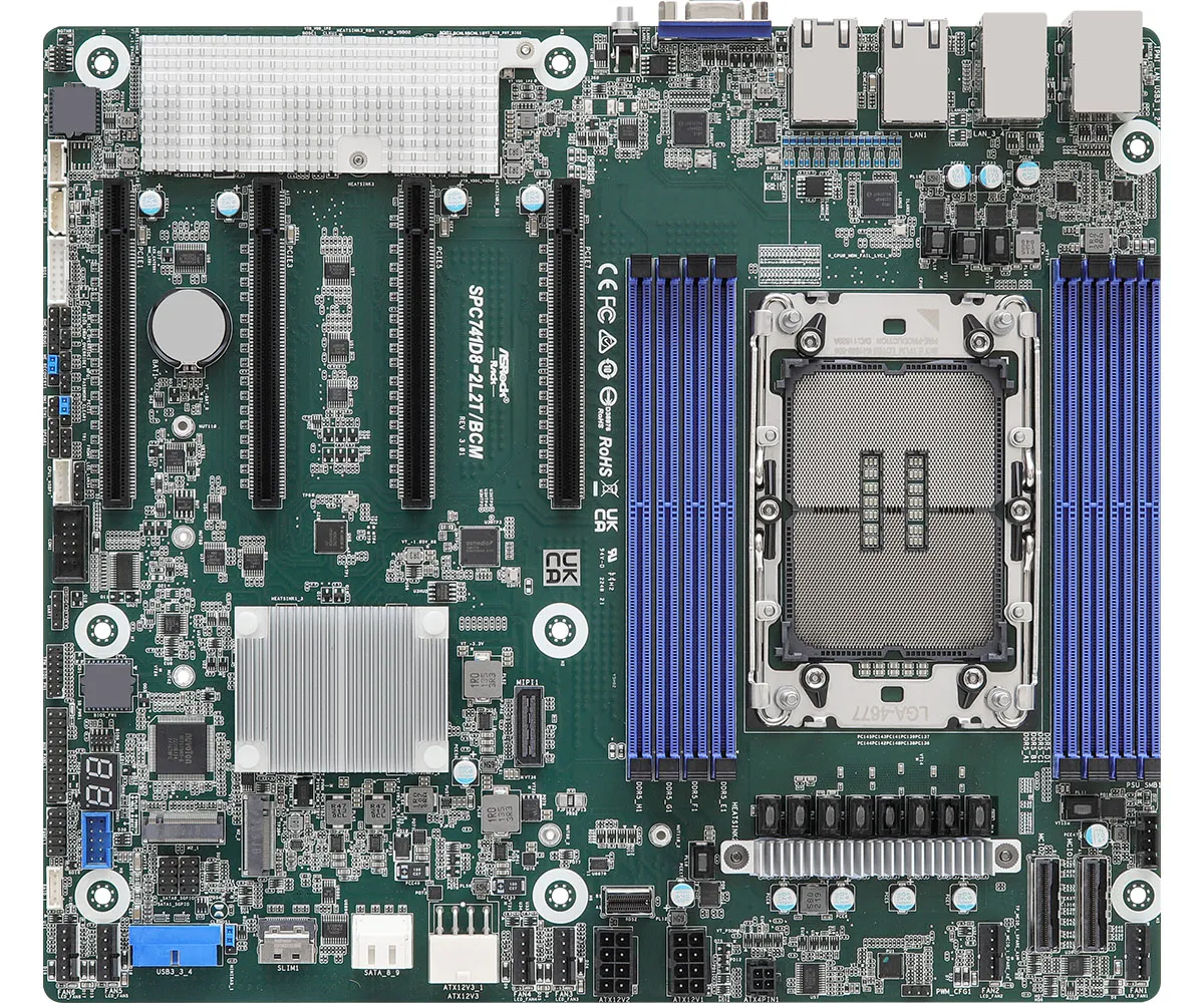 ASRock SPC741D8-2L2T/BCM LGA4677 E-ATX moderkort