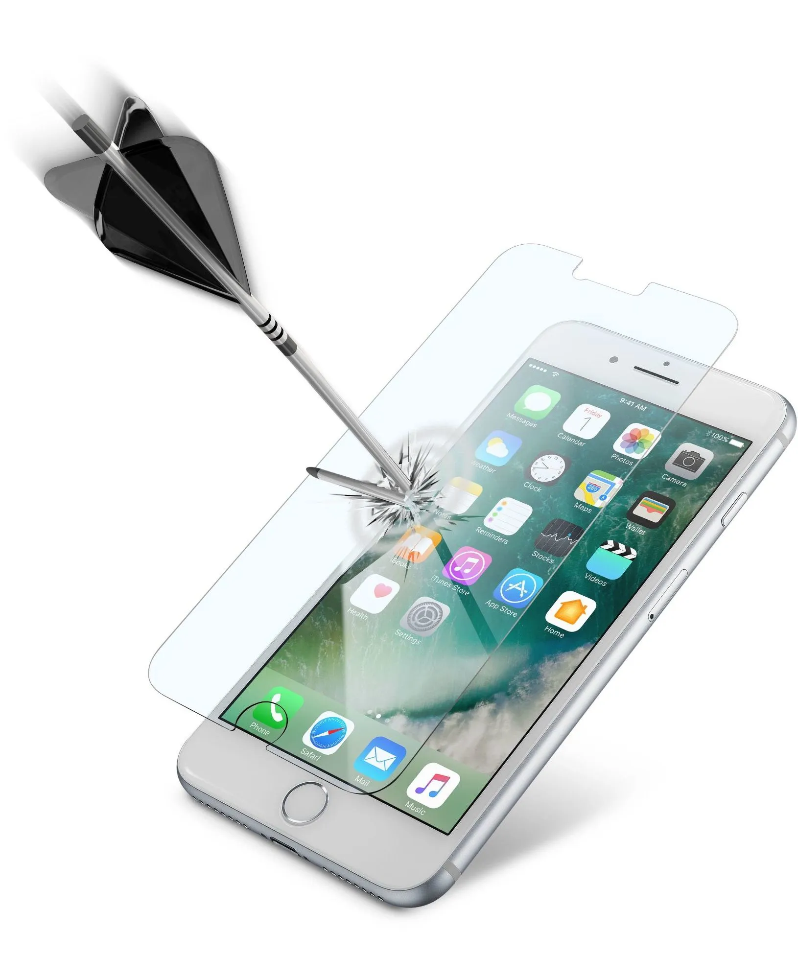 CELLULARLINE iPhone 7 Plus Anti-Shock Tempered Glass