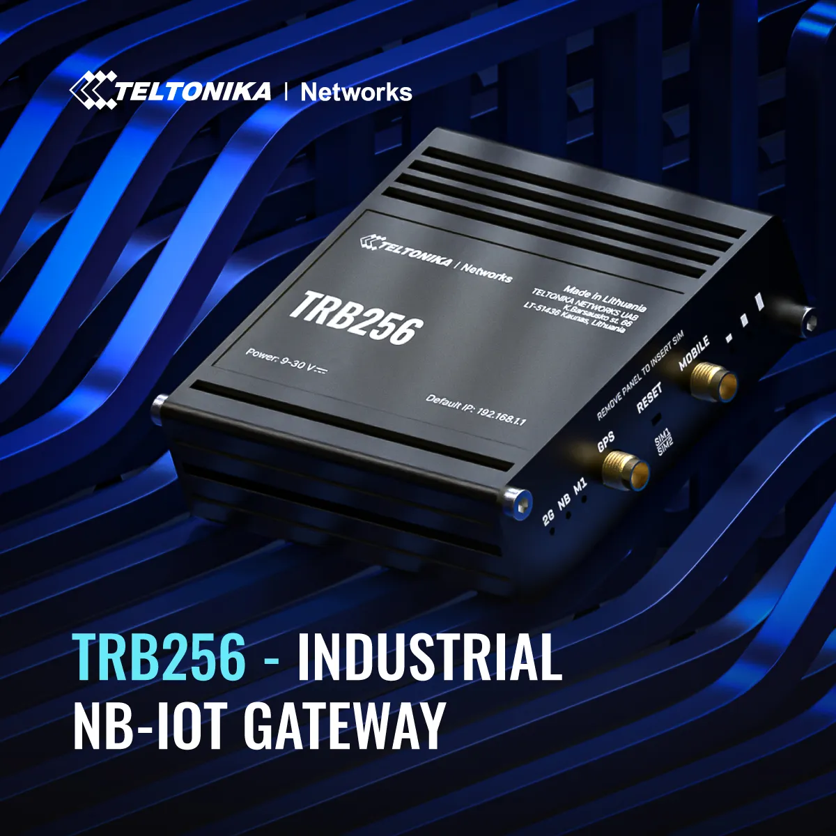 Teltonika TRB256 - Industrial NB-IoT Gateway, Black