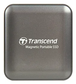 Transcend ESD420C 1 Tt USB 3.2 Gen 2x2 (USB-C) -ulkoinen SSD, iskunkest&auml;v&auml;, laitteistosalaus, salasanasuojaus, harmaa