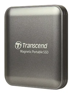 Transcend ESD420C 1 Tt USB 3.2 Gen 2x2 (USB-C) -ulkoinen SSD, iskunkest&auml;v&auml;, laitteistosalaus, salasanasuojaus, harmaa