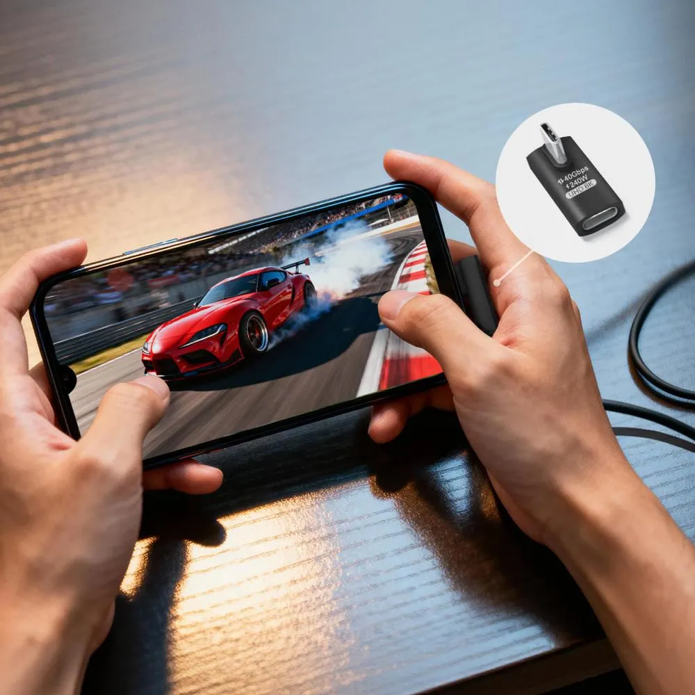 MicroConnect Premium USB4 Gen 3x2 USB-C -kaapeli, 240 W, musta