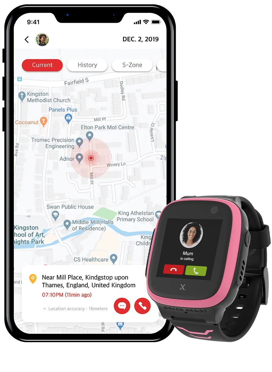 Xplora X5 Play - smartwatch, pink