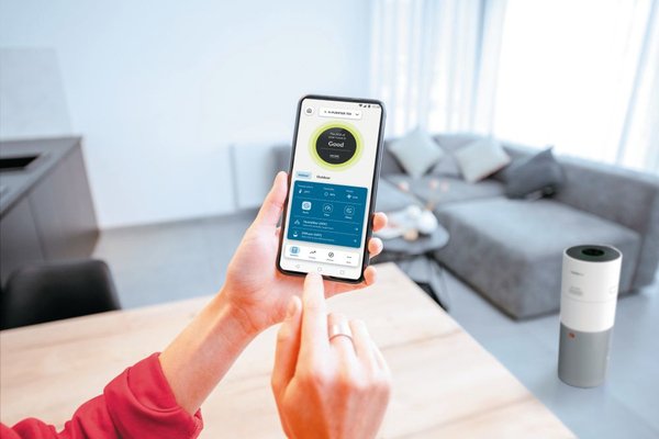 Hoover H-Purifier 700 - luftrenare och luftfuktare, ljus