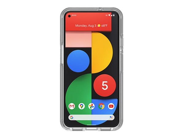 OtterBox Symmetry Series - Takakansi matkapuhelimelle - polykarbonaatti, synteettinen kumi - kirkas malleihin Google Pixel 5 - (ei palautusoikeutta)
