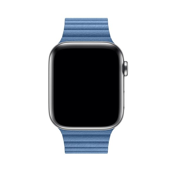 Apple Watch 44mm Cornflower Leather Loop - Medium