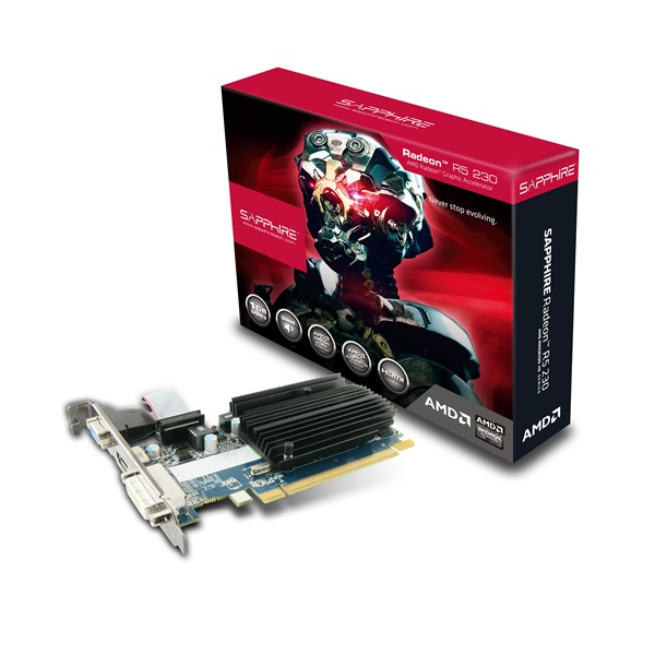 Sapphire Radeon R5 230 1GB -n&auml;yt&ouml;nohjain