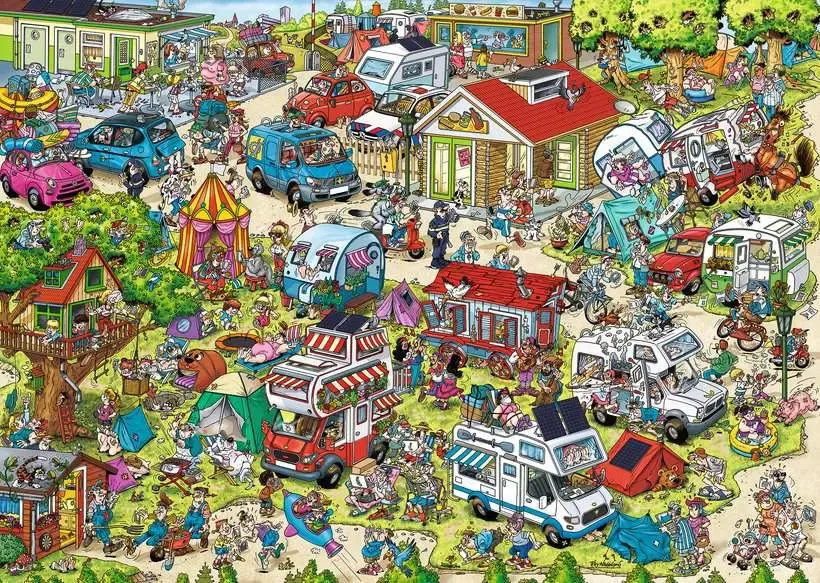Ravensburger The Campsite -palapeli, 1000 palaa