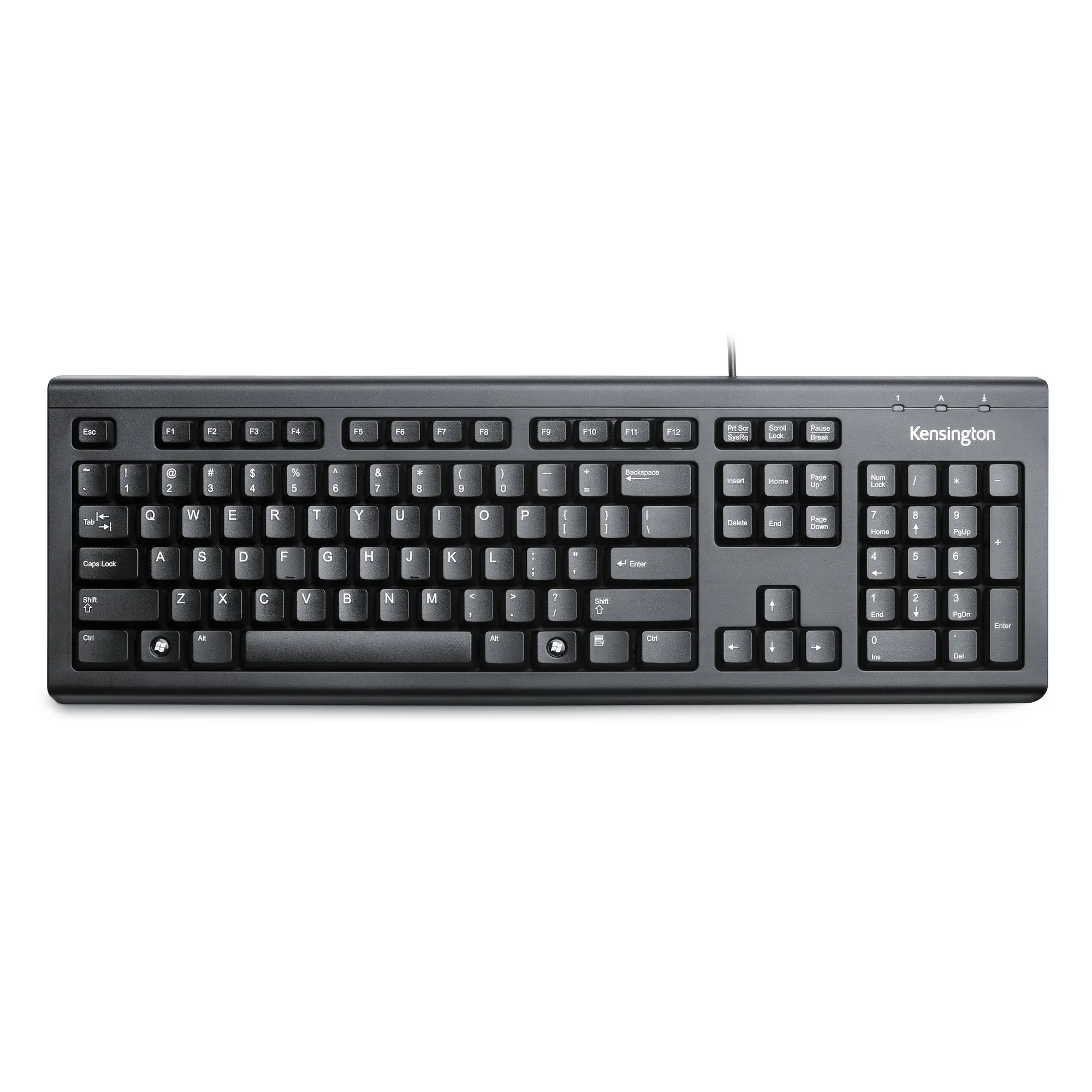 Kensington ValuKeyboard -ergonominen n&auml;pp&auml;imist&ouml;, musta