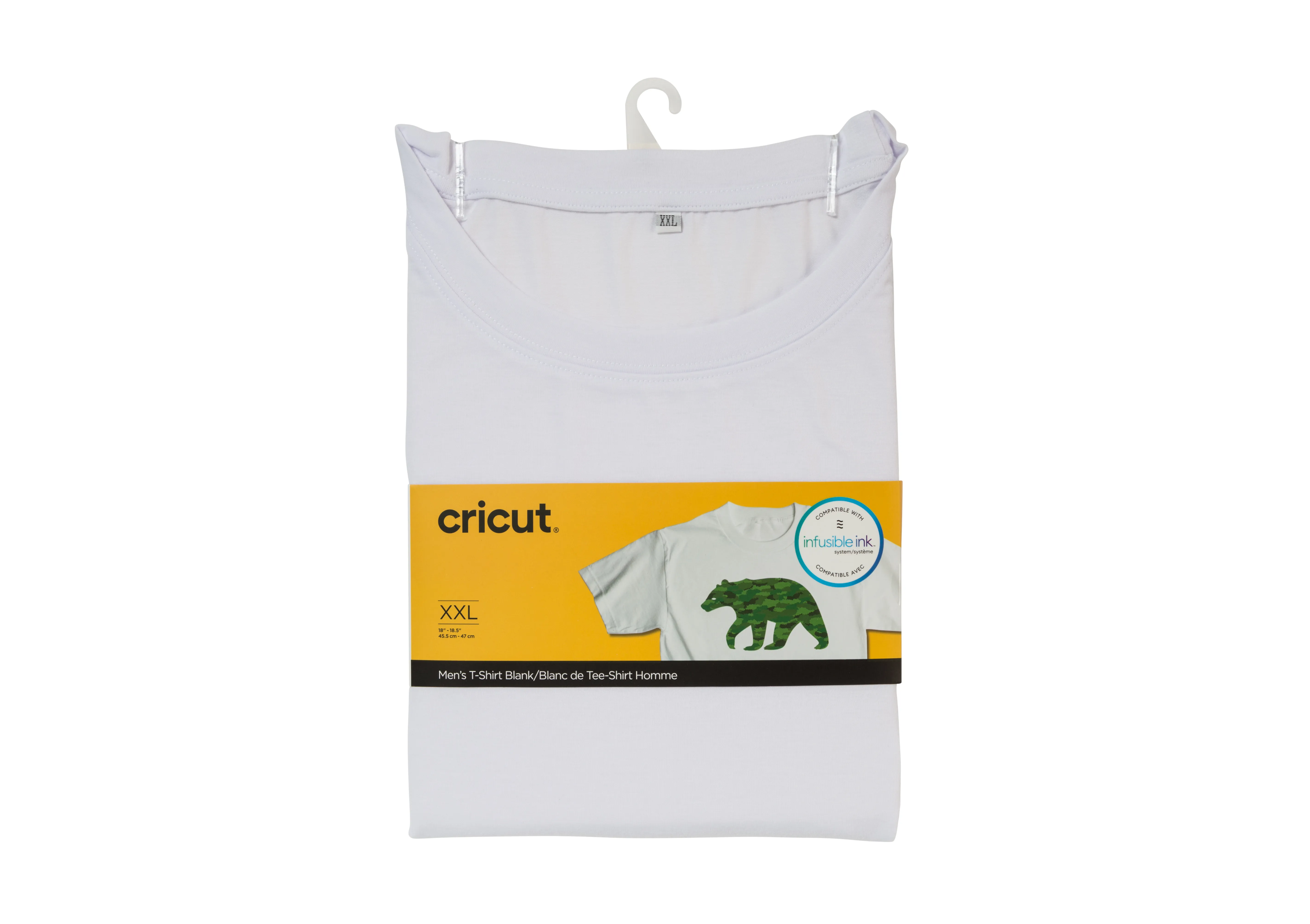 Cricut Infusible Ink Men's White T-Shirt (XXL)